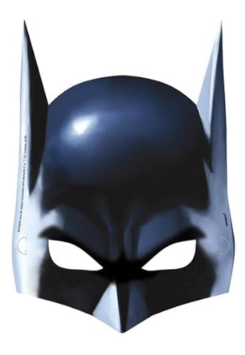 ILS I LOVE SHOPPING 8 Stück Papiermasken mit Gummiband für Geburtstagsparty Batman Maske von ILS I LOVE SHOPPING