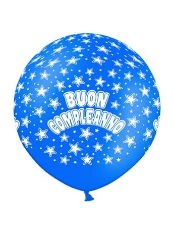 Latexballon 24 Zoll - 60 cm Happy Birthday Blue 022 - Profi von ILS I LOVE SHOPPING