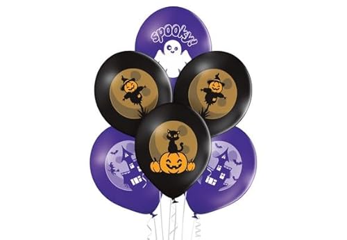 Spooky Halloween Latexball 12 Zoll - 30 cm 2 Farben sortiert - Einzelhandel von ILS I LOVE SHOPPING