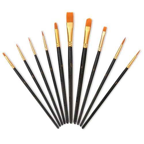 ILantule Pinsel-Set,10 Stück Künstlerpinsel,Hochwertige Künstler PinselSets,Premium Nylon Acrylfarben Pinsel,für Künstler, Erwachsene und Kinder ILantule Pinsel-Set,10 Stück Künstlerpinsel,Hochwertige Künstler PinselSets,Premium Nylon Acrylfarben Pinsel,für Künstler, Erwachsene und Kinder von ILantule