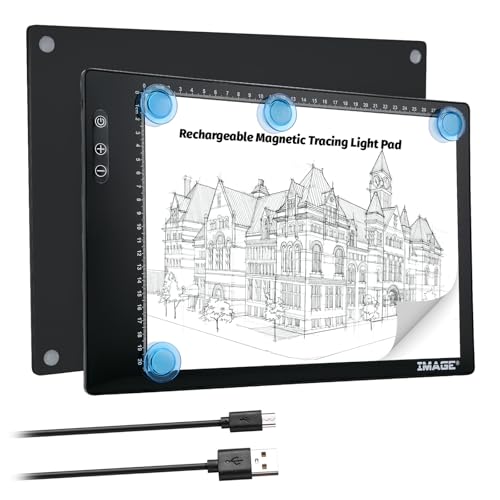IMAGE A4 Leuchttisch wiederaufladbar LED Light Pad magnetisches Zeichenbrett mit Drucktaste Leuchtkasten zum Zeichnen Skizzieren Animation Malen Kopieren IMAGE A4 Leuchttisch wiederaufladbar LED Light Pad magnetisches Zeichenbrett mit Drucktaste Leuchtkasten zum Zeichnen Skizzieren Animation Malen Kopieren von IMAGE