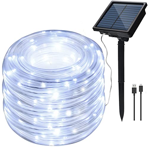 IMAGE Solar Lichterschlauch 23M 200LED Lichtschlauch Wasserdichte Lichterkette Außen Outdoor Garten Baum Beleuchtung, kaltweiß IMAGE Solar Lichterschlauch 23M 200LED Lichtschlauch Wasserdichte Lichterkette Außen Outdoor Garten Baum Beleuchtung, kaltweiß von IMAGE