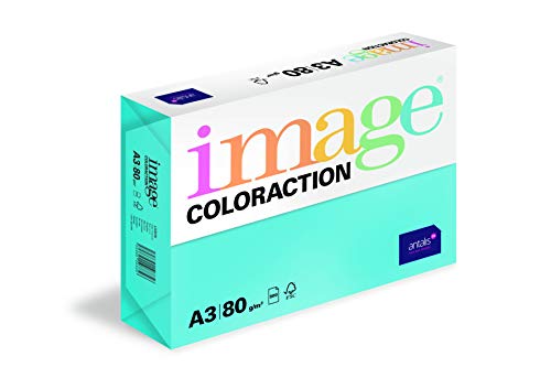 Image Coloraction Lisbon - farbiges Kopierpapier - DIN A3, 297 x 420 mm, 80 g/m² - buntes, holzfreies Druckerpapier für Kopierer - 500 Blatt - Königsblau von IMAGE