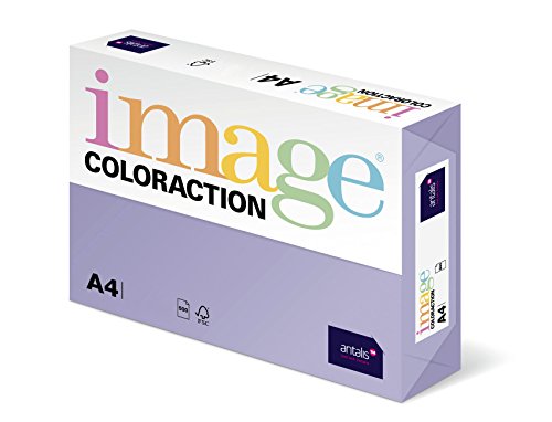 Image Coloraction Tundra - farbiges Kopierpapier - DIN A4, 210 x 297 mm, 160 g/m² - buntes, holzfreies Druckerpapier für Kopierer - 250 Blatt - Lavendel von IMAGE