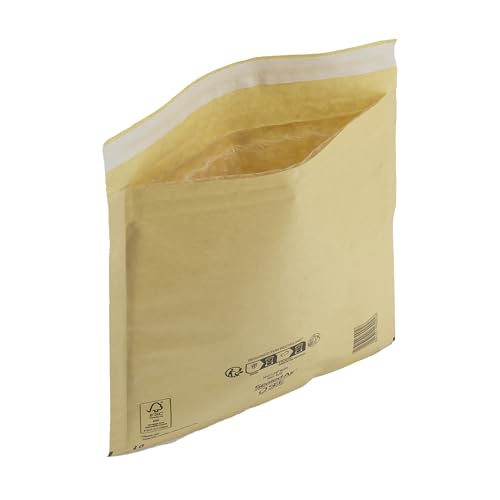IMBALLAGGI 2000 - Gepolsterte Versandtaschen Mail Lite Gold - 10 Stück 22 x 26 cm - Gepolsterte Versandtaschen - Umschläge mit Luftpolsterfolie ideal zum Versand und zum Schutz von Gegenständen von IMBALLAGGI 2000