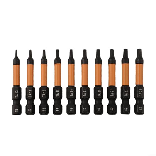Bohrer. 10-teiliges 1/4 Zoll Sechskant-Schraubendreher-Bit-Set, Schnellwechsel-Magnetdreieck-Bits for Schlagschrauber, Bohrmaschine Bohrer. 10-teiliges 1/4 Zoll Sechskant-Schraubendreher-Bit-Set, Schnellwechsel-Magnetdreieck-Bits for Schlagschrauber, Bohrmaschine von IMGASDCSD