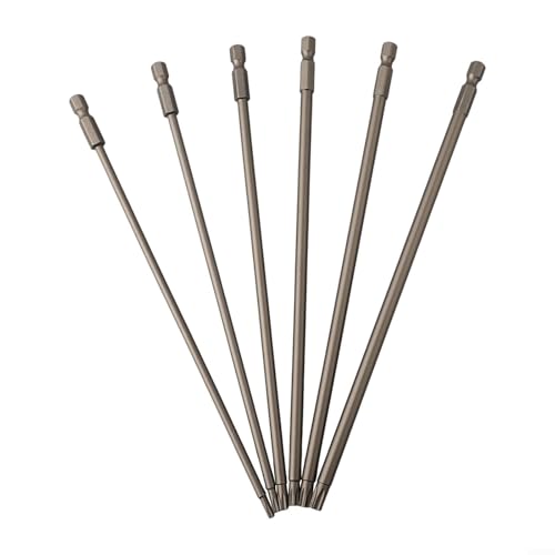 Bohrer. Magnetischer Schraubendreher-Bit-Satz aus legiertem Stahl, 200 mm Länge, for T10–T30, kompatibel mit elektrischen Bohrmaschinen, Handwerkzeugen, 6-teilig(6pcs) von IMGASDCSD