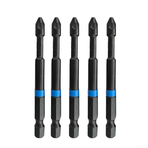 Bohrer. Schraubendreher-Bit-Set, 75 mm, PZ1, PZ2, PZ3, 1/4 Zoll Sechskantschaft, magnetisch, legierter Stahl, Pozi, 5-teilig, for Elektrowerkzeuge(PZ2) von IMGASDCSD