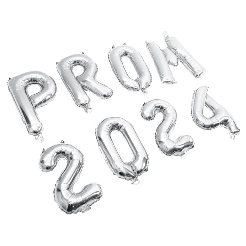 IMIKEYA 1 Satz 2024 Luftballons für die Abschlussfeier Zahlenballons Luftballons für den Abschlussball Folienballons Silber Partyballons Feiertagsballons Aluminiumfolie Silver IMIKEYA 1 Satz 2024 Luftballons für die Abschlussfeier Zahlenballons Luftballons für den Abschlussball Folienballons Silber Partyballons Feiertagsballons Aluminiumfolie Silver von IMIKEYA