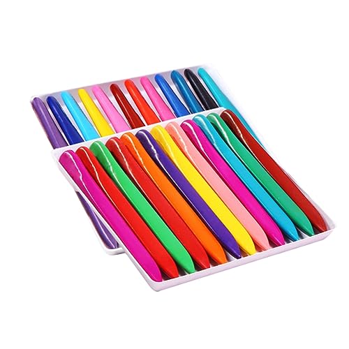 IMIKEYA 1 Satz 24 24 Farbstift -Set Pastell Bleistifte Zeichnung Wachsmalstift 24 Farbstifte schreibwaren Wachsstift Bunt von IMIKEYA