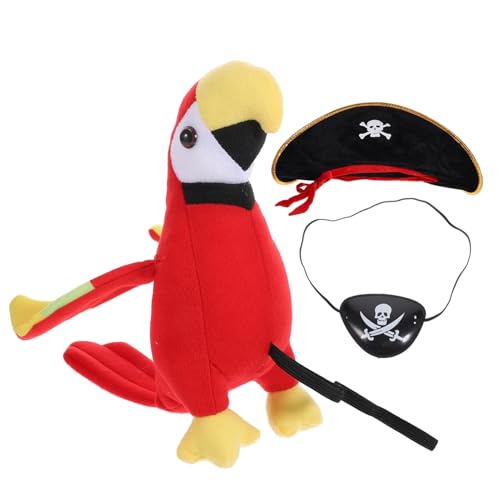 IMIKEYA 1 Satz Ausgestopfter Papagei Piratenhut Für Kleinkinder Piratenvogel Für Die Schulter Halloween-partyzubehör Ausgestopftes Papageienmodell Stofftier Papagei Papageien-Outfit Plüsch IMIKEYA 1 Satz Ausgestopfter Papagei Piratenhut Für Kleinkinder Piratenvogel Für Die Schulter Halloween-partyzubehör Ausgestopftes Papageienmodell Stofftier Papagei Papageien-Outfit Plüsch von IMIKEYA