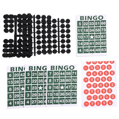 IMIKEYA 1 Satz Bingo Spielset mit Spielkarten und Zahlenkarten für Partys für Familienfeiern und Gesellige Abende Vielseitig Einsetzbar Leicht und Tragbar für Unterhaltsame Spiele mit IMIKEYA 1 Satz Bingo Spielset mit Spielkarten und Zahlenkarten für Partys für Familienfeiern und Gesellige Abende Vielseitig Einsetzbar Leicht und Tragbar für Unterhaltsame Spiele mit von IMIKEYA