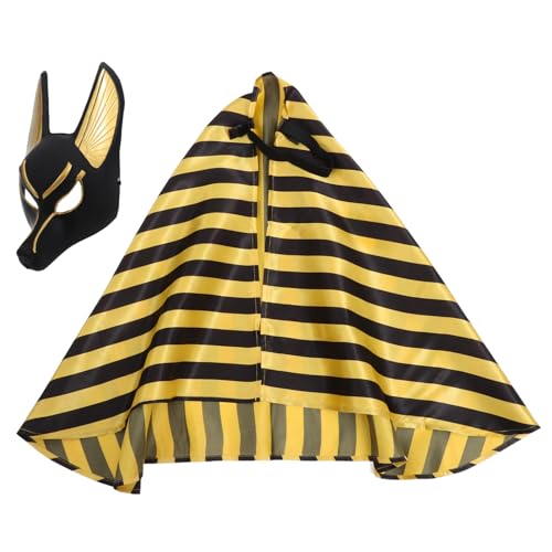IMIKEYA 1 Satz Cosplay-partymaske Hoch Halloween Gruselig Masken-cosplay Stütze Beängstigend Für Erwachsene Led Cosplay-maske Ball Masken Vintage-taschentuch Plastik von IMIKEYA
