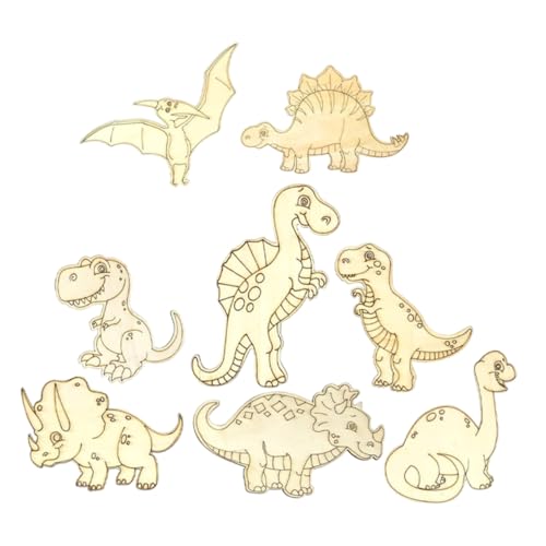 IMIKEYA 1 Satz Dinosaurier-holzspäne Unfertige Dinosaurier-ausschnitte Aus Holz Dinosaurierformen Zum Basteln Holzschmuck Für Das Kunsthandwerk Hölzern Khaki 8 Stück IMIKEYA 1 Satz Dinosaurier-holzspäne Unfertige Dinosaurier-ausschnitte Aus Holz Dinosaurierformen Zum Basteln Holzschmuck Für Das Kunsthandwerk Hölzern Khaki 8 Stück von IMIKEYA