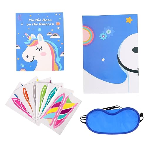 IMIKEYA 1 Satz Einhorn Geburtstagsspiel Lustiges Pin The Horn The Unicorn für Kindergeburtstag Partydekoration für Einhorn Fans Einfach Anzubringen für Feiern IMIKEYA 1 Satz Einhorn Geburtstagsspiel Lustiges Pin The Horn The Unicorn für Kindergeburtstag Partydekoration für Einhorn Fans Einfach Anzubringen für Feiern von IMIKEYA