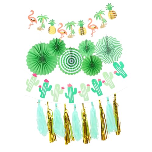 IMIKEYA 1 Satz Flamingo-ananas Tropisches Flamingo-partyzubehör Bachelorette Party Dekorationen Flamingo-dekorationsparty Flamingo-geburtstagsfeierdekorationen Papier von IMIKEYA