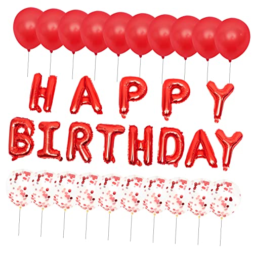 IMIKEYA 1 Satz Geburtstagsballon-Set Geburtstags-Ballonbogen-Kit Babyparty -Dekorationen Bausatz Ballondekorationen Ballondekoration zum Geburtstag Aluminiumfolie rot IMIKEYA 1 Satz Geburtstagsballon-Set Geburtstags-Ballonbogen-Kit Babyparty -Dekorationen Bausatz Ballondekorationen Ballondekoration zum Geburtstag Aluminiumfolie rot von IMIKEYA