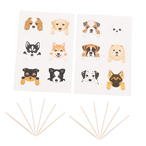 IMIKEYA 1 Satz Hund Kucheneinsatz Kuchendekor Gastgeschenke Für Hunde Kuchendeckel Dekoration Für Hundemottopartys Hund Kuchen Hundegeburtstagsstütze Papier 36 Stück IMIKEYA 1 Satz Hund Kucheneinsatz Kuchendekor Gastgeschenke Für Hunde Kuchendeckel Dekoration Für Hundemottopartys Hund Kuchen Hundegeburtstagsstütze Papier 36 Stück von IMIKEYA