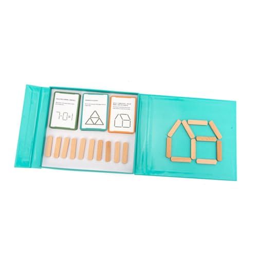 IMIKEYA 1 Satz Ice Cream Stick -Spielzeuge Denken Eisstangen Lernhilfe aus Holz Lernen holzstäbchen selber Machen Bastelstock pädagogisches Lernen hölzern Blau von IMIKEYA