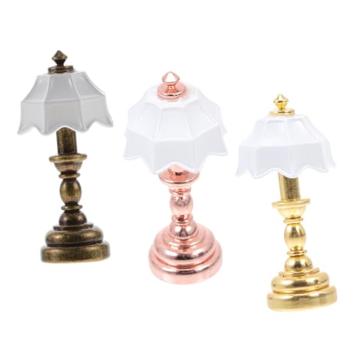 IMIKEYA 1 Satz Mini-schreibtischlampenmodell Miniatures Stilvolle Tischlampen Tischdekoration Nachttischlampe Miniatur Solar- Miniaturmöbelmodell Miniatur-led-Lampe Metall 3 Stück IMIKEYA 1 Satz Mini-schreibtischlampenmodell Miniatures Stilvolle Tischlampen Tischdekoration Nachttischlampe Miniatur Solar- Miniaturmöbelmodell Miniatur-led-Lampe Metall 3 Stück von IMIKEYA