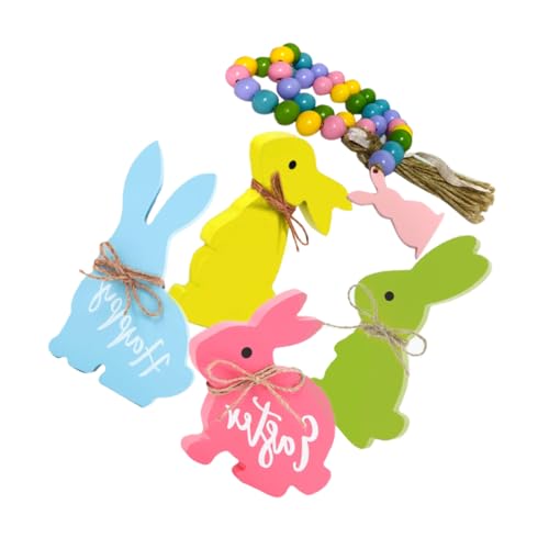 IMIKEYA Miniatur-tierfiguren 1 Set mit Hasen-Dekorationen Aus Holz für Den Ostertisch IMIKEYA Miniatur-tierfiguren 1 Set mit Hasen-Dekorationen Aus Holz für Den Ostertisch von IMIKEYA
