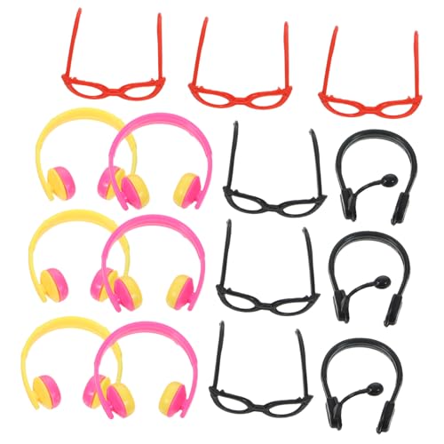 IMIKEYA 1 Satz Puppen puppenzubehör Set Puppenzubehör für Fotografie Puppenkleidung Dekoration kopfhörer Puppen-Ankleide-Headset kleine Puppenbrille Brillen Plastik IMIKEYA 1 Satz Puppen puppenzubehör Set Puppenzubehör für Fotografie Puppenkleidung Dekoration kopfhörer Puppen-Ankleide-Headset kleine Puppenbrille Brillen Plastik von IMIKEYA