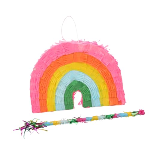 IMIKEYA 1 Satz Regenbogen-piñata Die Für Dekorationen Party Süßigkeiten-piñata Pinata- Piñata Sticks Kinderdekor Geburtstagsfeier Versorgung Piñata-sticks Bunt Papier IMIKEYA 1 Satz Regenbogen-piñata Die Für Dekorationen Party Süßigkeiten-piñata Pinata- Piñata Sticks Kinderdekor Geburtstagsfeier Versorgung Piñata-sticks Bunt Papier von IMIKEYA