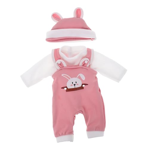 IMIKEYA 1 Satz Simulationspuppenzubehör Kleidung Für Wiedergeborene Babys Amerikanische Puppenkleidung Babydoll Puppen Realistisches Babypuppenzubehör Puppensachen Rosa Polyester von IMIKEYA