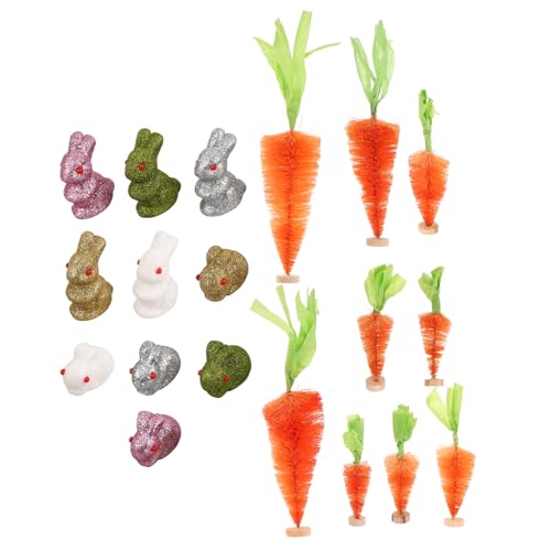 IMIKEYA 1 Set Baby Bunny Ostern Dekorationen Glitzer Ostern Kaninchen Familie Künstliche Karotten Tierstatue Skulptur Für Häusliche Saisonpartys Dekorative Nutztiere Frühlingsdekorationen IMIKEYA 1 Set Baby Bunny Ostern Dekorationen Glitzer Ostern Kaninchen Familie Künstliche Karotten Tierstatue Skulptur Für Häusliche Saisonpartys Dekorative Nutztiere Frühlingsdekorationen von IMIKEYA