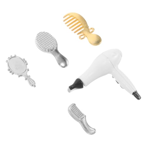 IMIKEYA 1 Set Puppenhaus Puppenzubehör Miniaturen Puppenhauszubehör Friseursalon Spielset Für Kleinkinder Babypuppen Haar Accessoires Kinderspiel Haarstyling Tools Haartrockner von IMIKEYA