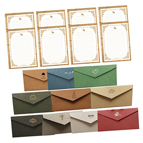 IMIKEYA 10 Sätze Briefumschläge mit Schreibpapier Einladende Karten für Hochzeiten Partys Danksagungen und Besondere Anlässe für Persönliche Einladungen und Kreative Bastelprojekte IMIKEYA 10 Sätze Briefumschläge mit Schreibpapier Einladende Karten für Hochzeiten Partys Danksagungen und Besondere Anlässe für Persönliche Einladungen und Kreative Bastelprojekte von IMIKEYA