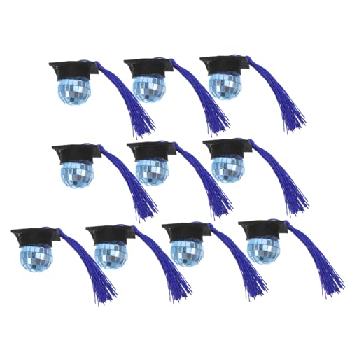 IMIKEYA 10 Stück Abschlusskappe Cake Toper Mini Abschlusskappendekorationen Cupcake-Topper mit Abschluss Abschlussdekor Mini -Abschlusskappe Cupcake Topper Abschlussfeier Filzstoff Blau IMIKEYA 10 Stück Abschlusskappe Cake Toper Mini Abschlusskappendekorationen Cupcake-Topper mit Abschluss Abschlussdekor Mini -Abschlusskappe Cupcake Topper Abschlussfeier Filzstoff Blau von IMIKEYA
