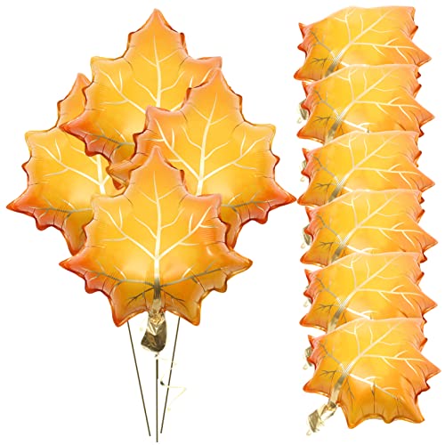 IMIKEYA 10 Stück Ahornblatt Förmige Folienballons für Herbstliche Dekoration für Thanksgiving Partys Herbstliche Feierlichkeiten und Fotoshootings IMIKEYA 10 Stück Ahornblatt Förmige Folienballons für Herbstliche Dekoration für Thanksgiving Partys Herbstliche Feierlichkeiten und Fotoshootings von IMIKEYA