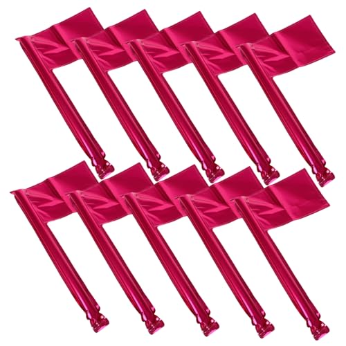 IMIKEYA 10 Stück Aluminium Folienballons Flaggenform für Geburtstagsfeiern Babypartys Hochzeiten und Feste Wiederverwendbare für Drinnen und Draußen Kreative Handflaggen mit Cartoonartigem von IMIKEYA