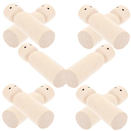 IMIKEYA 10 Stück DIY Holzpuppen zum Bemalen Unvollendete Holzfiguren für Kreative Bastelprojekte für Dekoration Zuhause IMIKEYA 10 Stück DIY Holzpuppen zum Bemalen Unvollendete Holzfiguren für Kreative Bastelprojekte für Dekoration Zuhause von IMIKEYA