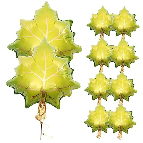 IMIKEYA 10 Stück Folienballons Form von Ahornblättern für Herbstliche Dankesfeier Party Dekorationen und Fotorequisiten für Unvergessliche von IMIKEYA