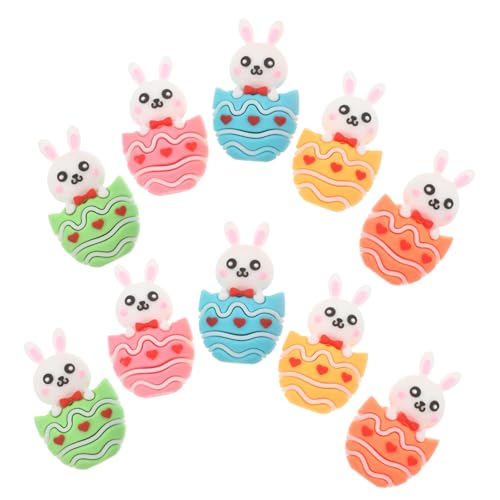 IMIKEYA 10 Stücke Ostern Bunny Dekorationen Füllstoffe Mini Tier Figuren Für Garten Party Dekorationen von IMIKEYA