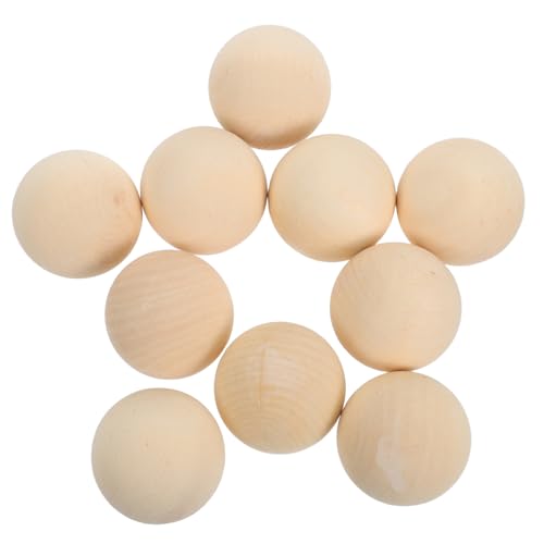 IMIKEYA 10 Stück Große Holzperlen ohne Bohrung Runde Holzkugeln für Diy Bastelprojekte Kreative Malmaterialien Sichere und Natürliche Bastelartikel IMIKEYA 10 Stück Große Holzperlen ohne Bohrung Runde Holzkugeln für Diy Bastelprojekte Kreative Malmaterialien Sichere und Natürliche Bastelartikel von IMIKEYA