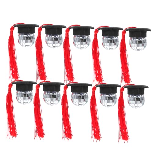 IMIKEYA 10 Stück Mini -Abschlusskappe Cupcake Topper Cupcake -Topper Abschluss Cupcake Topper 2025 kleine Cupcake-Dekoration Abschlusskuchendekor Abschlusskappe Cake Topper Filzstoff rot IMIKEYA 10 Stück Mini -Abschlusskappe Cupcake Topper Cupcake -Topper Abschluss Cupcake Topper 2025 kleine Cupcake-Dekoration Abschlusskuchendekor Abschlusskappe Cake Topper Filzstoff rot von IMIKEYA