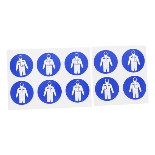 IMIKEYA 10 Stück Sicherheitswarnschild Aufkleber für Schutzkleidung Selbstklebende Etiketten für Industrie und Werkstätten Einfache Anwendung und Hervorragendes Material IMIKEYA 10 Stück Sicherheitswarnschild Aufkleber für Schutzkleidung Selbstklebende Etiketten für Industrie und Werkstätten Einfache Anwendung und Hervorragendes Material von IMIKEYA