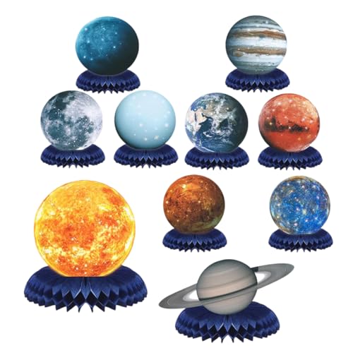 IMIKEYA 10 Stück Solarsystem Wabendekoration Space-Party-Geschirr Platz Party Tischdekoration erste Topper Heimdekorationen zum Thema Planet Geburtstagsdekoration Papier IMIKEYA 10 Stück Solarsystem Wabendekoration Space-Party-Geschirr Platz Party Tischdekoration erste Topper Heimdekorationen zum Thema Planet Geburtstagsdekoration Papier von IMIKEYA