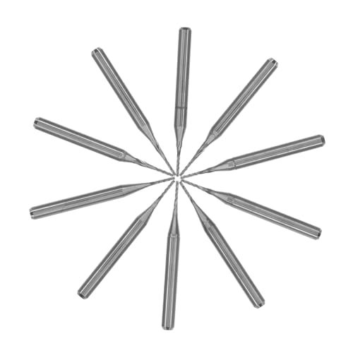 IMIKEYA 10 Stück Teiliges Hartmetall Fräsbohrer Schaft Verschleißfeste Wolframstahl Cnc Fräser für Pcb Holz und Gravur Präzise Fräs Bohrwerkzeuge für Holzverarbeitung und Leiterplatten IMIKEYA 10 Stück Teiliges Hartmetall Fräsbohrer Schaft Verschleißfeste Wolframstahl Cnc Fräser für Pcb Holz und Gravur Präzise Fräs Bohrwerkzeuge für Holzverarbeitung und Leiterplatten von IMIKEYA