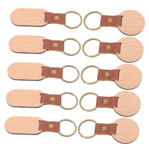 IMIKEYA 10 Stück Teiliges Holz Schlüsselanhänger Blanko aus Robustem Buchenholz DIY Anhänger für Gravur und Basteln Oval Rund Vielseitig als Namensschild Geschenkanhänger Taschenanhänger IMIKEYA 10 Stück Teiliges Holz Schlüsselanhänger Blanko aus Robustem Buchenholz DIY Anhänger für Gravur und Basteln Oval Rund Vielseitig als Namensschild Geschenkanhänger Taschenanhänger von IMIKEYA
