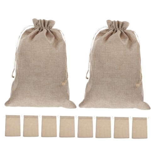 IMIKEYA 10 Stück Teiliges Jutesäckchen mit Kordelzug aus Natürlichem Leinen Kleine Geschenkbeutel für Schmuck Süßigkeiten Partygeschenke für Hochzeit Geburtstag Feier IMIKEYA 10 Stück Teiliges Jutesäckchen mit Kordelzug aus Natürlichem Leinen Kleine Geschenkbeutel für Schmuck Süßigkeiten Partygeschenke für Hochzeit Geburtstag Feier von IMIKEYA