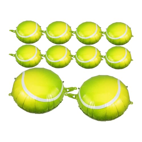 IMIKEYA 10 Stück Tennisballon Partygeschenk Luftballons für Sportpartys Tennis-Partyzubehör Kind klein Szenendekoration Geburtstagsballon Ballonstütze Aluminiumfolie Green IMIKEYA 10 Stück Tennisballon Partygeschenk Luftballons für Sportpartys Tennis-Partyzubehör Kind klein Szenendekoration Geburtstagsballon Ballonstütze Aluminiumfolie Green von IMIKEYA