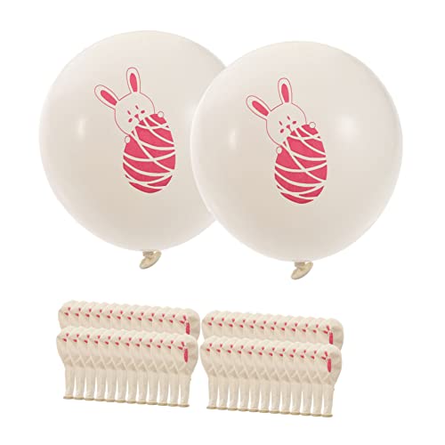 IMIKEYA 100 Stück Hasenballon Party Fest Ballondekorationen Zu Ostern Osterdeko Ostern Ballon Dekorative Luftballons Ballons Zum Thema Ostern Fotokabinen-ballon 100st Rosa von IMIKEYA