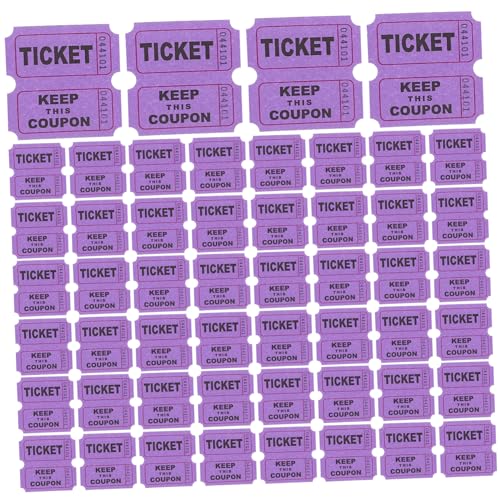 IMIKEYA 100 Stück Lottoscheine Bunten Farben Tickets für Veranstaltungen Aktivitäten und Feiern Benutzerfreundliches Design für Einfache Verteilung und Sammlung von IMIKEYA