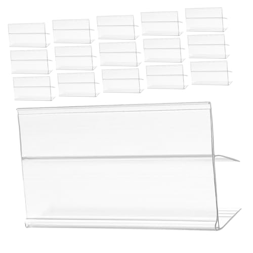 IMIKEYA 100 Stück PVC Etikettenhalter für Supermarktregale Preisetiketten Clips für Einzelhandel für Preisanpassungen und Warenpräsentation IMIKEYA 100 Stück PVC Etikettenhalter für Supermarktregale Preisetiketten Clips für Einzelhandel für Preisanpassungen und Warenpräsentation von IMIKEYA