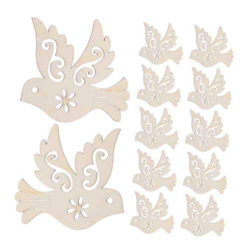 IMIKEYA 100 Stück Unvollendete Holztauben Ornamente Diy Formen für Malen Basteln Natürliche Friedenstaube Hängende Anhänger für Kreative Projekte IMIKEYA 100 Stück Unvollendete Holztauben Ornamente Diy Formen für Malen Basteln Natürliche Friedenstaube Hängende Anhänger für Kreative Projekte von IMIKEYA
