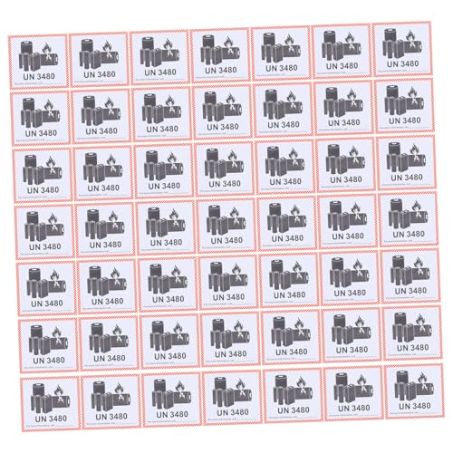 IMIKEYA 100Blätter Lithium Batterie Warnschilder Selbstklebende Etiketten für Sicheren Transport für Lithium Ionen Batterien von IMIKEYA